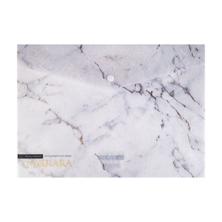 ПАПКА КОНВЕРТ НА КНОПКЕ,  "CARRARA", А4 14-036/19 - купить в интернет-магазине «Буратино»