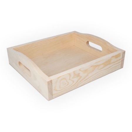 Заготовка для декорирования "Mr. Carving"   ПР-22   Поднос   сосна   25 x 22 x 6 см . ПР-22 - купить в интернет-магазине «Буратино»