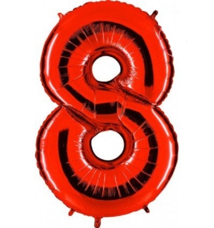 G 40" Цифра Красная /Red "8" - купить в интернет-магазине «Буратино»
