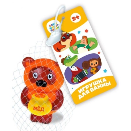 Игрушка пластизоль для ванны СОЮЗМУЛЬТФИЛЬМ в сетке КАПИТОШКА в кор.2*144шт YF-18R-LK-WOD - купить в интернет-магазине «Буратино»