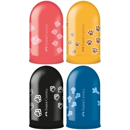 Точилка пластиковая Faber-Castell "Jelly" 1 отверстие, контейнер, ассорти 583213 - купить в интернет-магазине «Буратино»