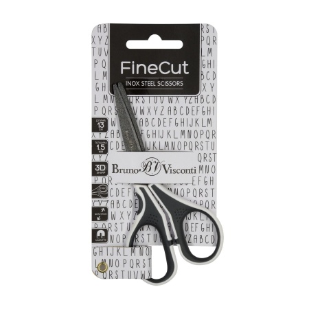НОЖНИЦЫ  С ТЕФЛОНОВЫМ ПОКРЫТИЕМ, "FINECUT" 13 см. (эргономичные ручки) 60-0024 - купить в интернет-магазине «Буратино»