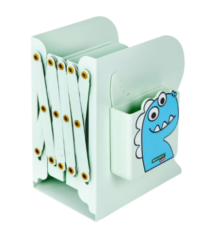 Подставка-держатель для книг и учебников BRAUBERG KIDS "Dino", с органайзером, раздвижная, металличе - купить в интернет-магазине «Буратино»