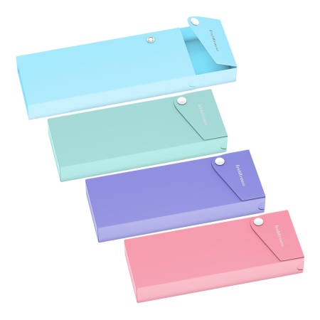 Пенал пластиковый ErichKrause Diagonal Pastel, ассорти - купить в интернет-магазине «Буратино»