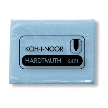Ластик-клячка SOFT "KOH-I-NOOR" 6421 для графита и угля в полиэтиленовой упаковке, голубой 642101800 - купить в интернет-магазине «Буратино»