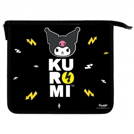 71570 Папка для тетрадей Kuromi, пластиковая, формат А5, на молнии 71570 - купить в интернет-магазине «Буратино»