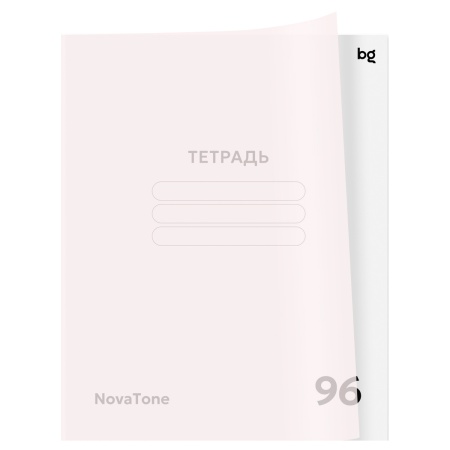 Тетрадь 96л., А5, клетка BG "NovaTone. Бутон вишни", пластиковая обложка Т5ск96_пл 57949 - купить в интернет-магазине «Буратино»