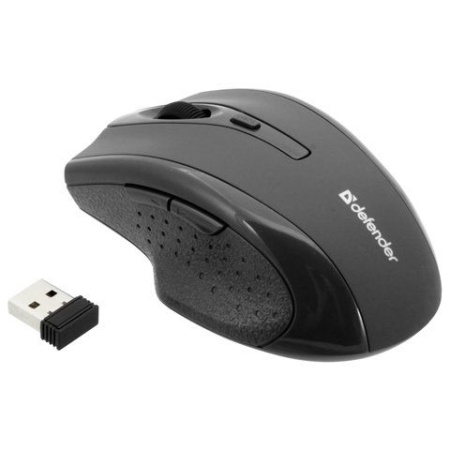 Мышь беспроводная DEFENDER Accura MM-365, 5 кнопок + 1 колесо-кнопка, оптическая, черная, 52365 5128 - купить в интернет-магазине «Буратино»
