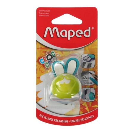 015802 CROC CROC PUZZLE BUNNY Ластик-пазл для точного стирания, для ч/г карандашей и термочувствител - купить в интернет-магазине «Буратино»