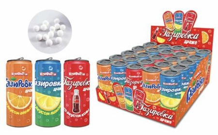 ГАЗИРОВКА драже в баночке, блок 30 шт. (7г х 30 х 20) - купить в интернет-магазине «Буратино»