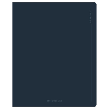 Тетрадь 48л., А5, линия Greenwich Line "Dark navy", "cофт-тач" ламинация, выб. лак, 70г/м2 N5I48-493 - купить в интернет-магазине «Буратино»