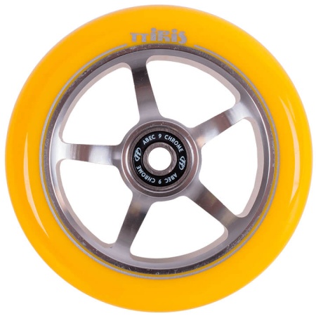 Колесо для самоката X-Treme 110*24 мм,  Iris, yellow NN010616 - купить в интернет-магазине «Буратино»