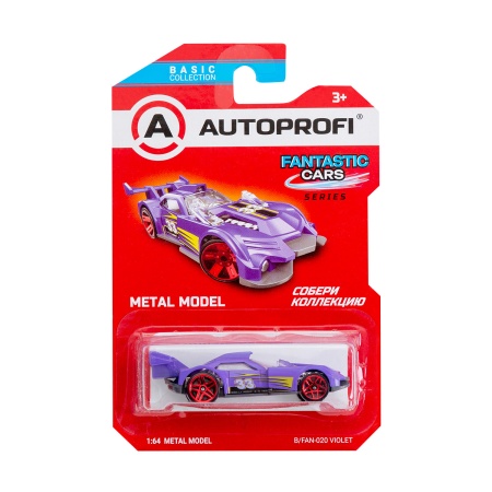 Машинка коллекционная 1:64, Серия FANTASTIC CARS, B/FAN-020, фиолетовый, 1/24/48 B/FAN-020 VIOLET - купить в интернет-магазине «Буратино»