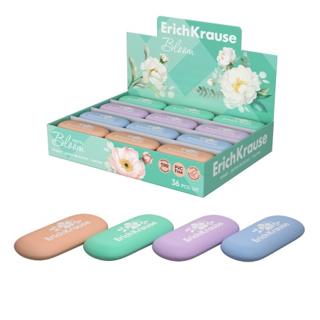 Ластик ErichKrause Pastel Bloom - купить в интернет-магазине «Буратино»