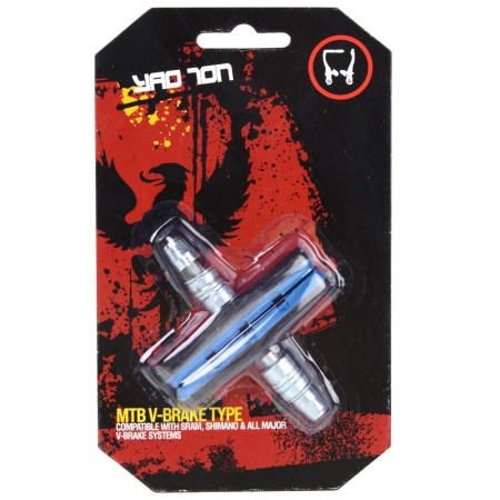 Колодки MIXIEER MX-BS126 для V-brake, 70MM, чёрные/синие, с креплением, 1 пара. 700855 - купить в интернет-магазине «Буратино»