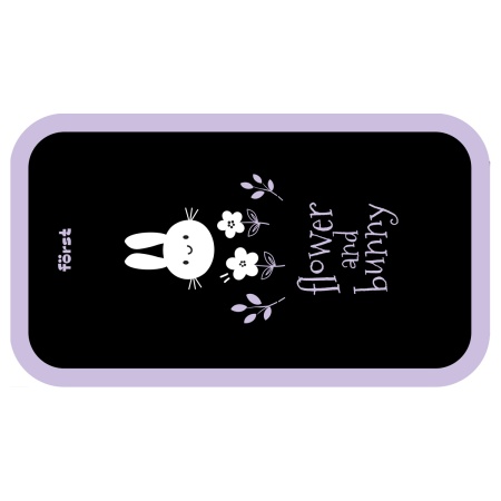 Пенал 3 отделения, 190*110 Först "Bunny" (Зайчик), ламинированный картон - купить в интернет-магазине «Буратино»