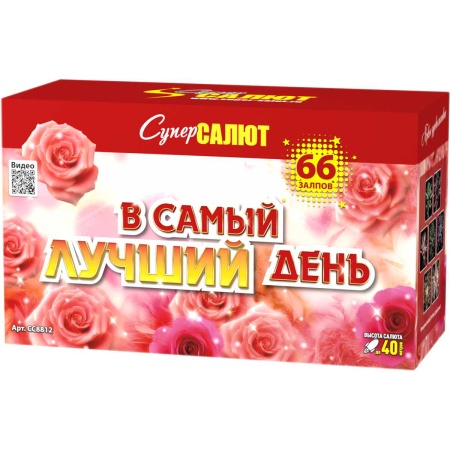 СС8812 Салют "В самый лучший день" (1,0"-1,2"х66) 1/2/1 СС8812 - купить в интернет-магазине «Буратино»