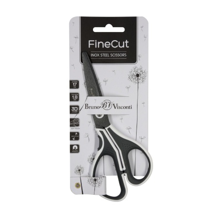 НОЖНИЦЫ  С ТЕФЛОНОВЫМ ПОКРЫТИЕМ, "FINECUT" 17.2 см. (эргономичные ручки) 60-0025 - купить в интернет-магазине «Буратино»