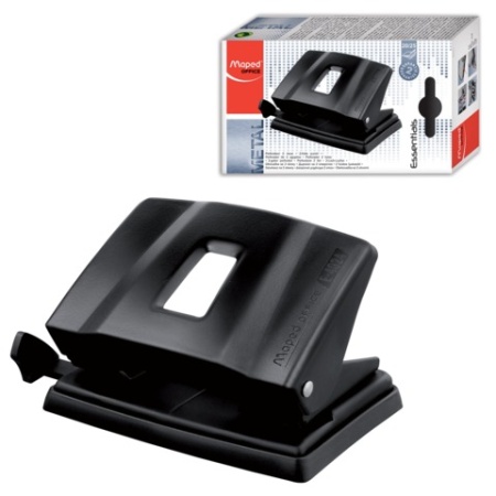 ESSENTIALS METAL Дырокол металлический на 2 отверстия, 20/25 листов 402411 - купить в интернет-магазине «Буратино»
