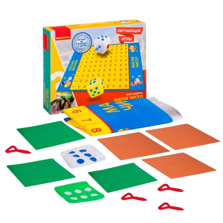 Обучающие игры Bondibon Игра-ходилка ?МАГИЯ ЧИСЕЛ?, серия игр большого размера 130x93x0,15 см ВВ2561 - купить в интернет-магазине «Буратино»