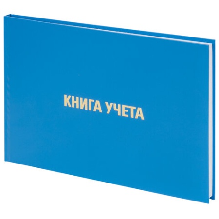 Книга учета 96 л., клетка, твердая, бумвинил, блок офсет, альбомная, А4 203х290 мм, BRAUBERG, 130074 - купить в интернет-магазине «Буратино»