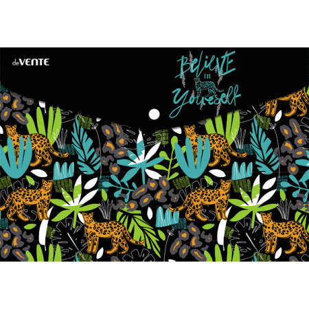 Папка-конверт на кнопке "deVENTE. Wild nature" A4 (330x235 мм), 150 мкм, непрозрачная с рисунком, , - купить в интернет-магазине «Буратино»