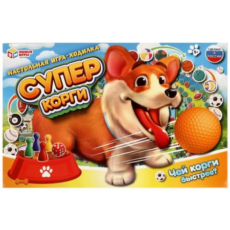 Супер корги. Чей корги быстрее? Настольная игра-ходилка. 217х330х27 мм. Умные игры в кор.20шт 465025 - купить в интернет-магазине «Буратино»