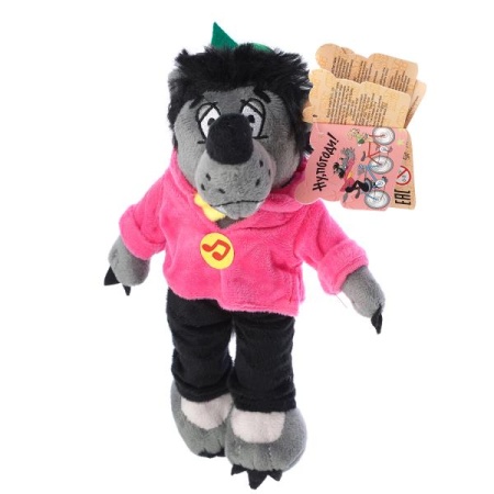 Игрушка мягкая СОЮЗМУЛЬТФИЛЬМ волк "ну, погоди" 20см, муз. чип, в пак. "МУЛЬТИ-ПУЛЬТИ" в кор.24шт - купить в интернет-магазине «Буратино»