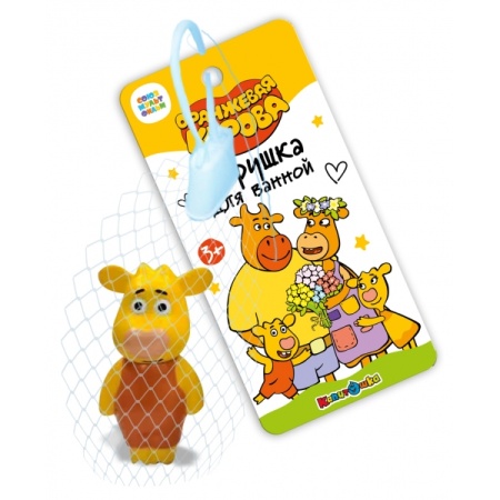 Игрушка для ванны Оранжевая корова Бо КАПИТОШКА в кор.200шт LX-OR-COW-04 - купить в интернет-магазине «Буратино»