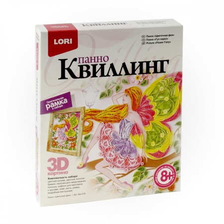 Квл-019 Квиллинг. Панно "Цветочная фея" Квл-019 - купить в интернет-магазине «Буратино»