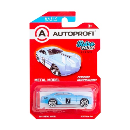 Машинка коллекционная 1:64, Серия RETRO CARS, B/RET-006, голубой, 1/24/48 B/RET-006 SKY - купить в интернет-магазине «Буратино»