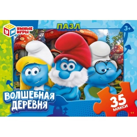 Волшебная деревня. Пазлы в коробке 35 деталей МАКСИ. 180х127х35 мм. Умные игры. в кор.24шт 463039500 - купить в интернет-магазине «Буратино»