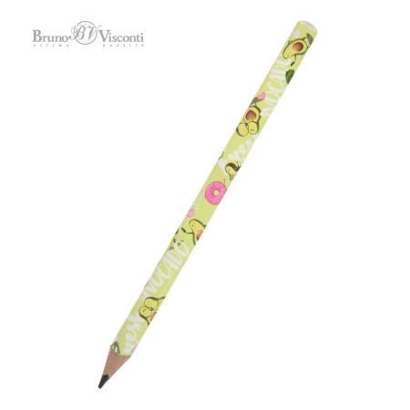 КАРАНДАШ ЧЕРНОГРАФИТОВЫЙ "HappyGraphix Jumbo. Авокадо. Любовь" 4В, 3.5 MM 21-0062/07 - купить в интернет-магазине «Буратино»