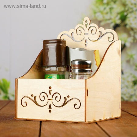 Коробочка под специи "Узор", 15х15х16см 3738851 3738851 - купить в интернет-магазине «Буратино»