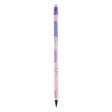 КАРАНДАШ ЧЕРНОГРАФИТОВЫЙ С ЛАСТИКОМ "Kids Color. Кролик" HB (пластиковый корпус) 21-0072/08 - купить в интернет-магазине «Буратино»