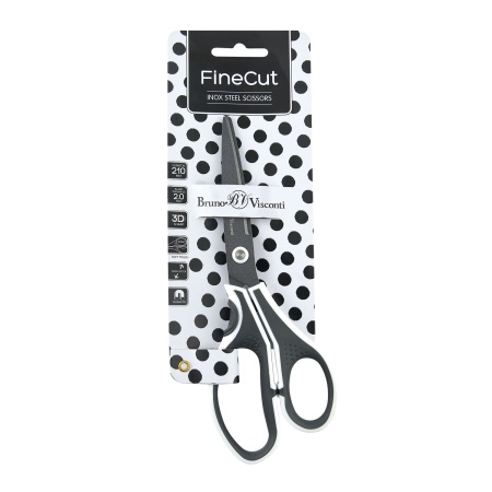 НОЖНИЦЫ  С ТЕФЛОНОВЫМ ПОКРЫТИЕМ, "FINECUT" 21 см. (эргономичные ручки) 60-0026 - купить в интернет-магазине «Буратино»