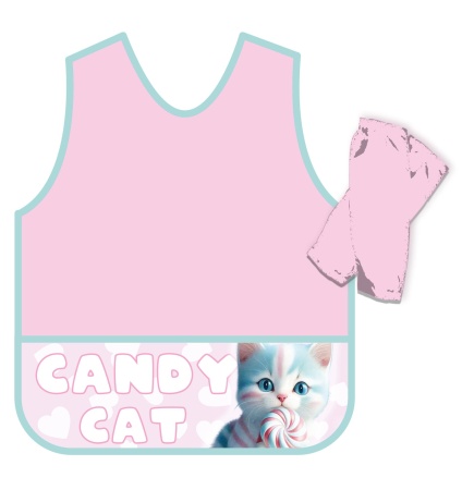 Фартук-накидка печать на кармане, с нарукавниками (20) / CANDY CAT / ФН-1 - купить в интернет-магазине «Буратино»