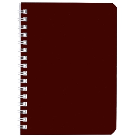 Записная книжка 80л А6ф клетка перфорация на отрыв на гребне ламинац.SOFT-TOUCH-SoloMatte- Каштановы - купить в интернет-магазине «Буратино»