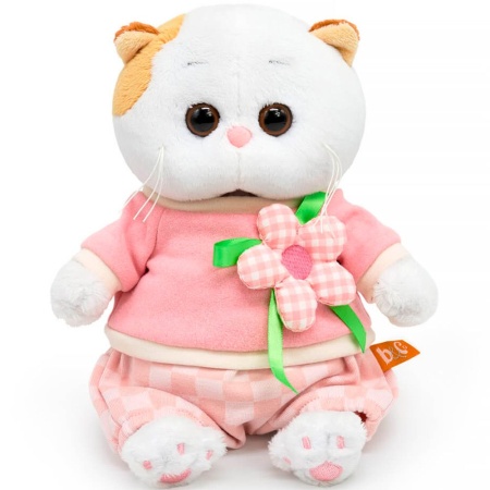 LB-146 Игрушка Кошечка Ли-Ли baby в свитшоте с цветком - купить в интернет-магазине «Буратино»