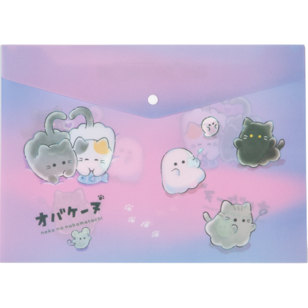 Папка-конверт на кнопке "deVENTE. Ghost Meow" A4 (330x235 мм) 180 мкм - купить в интернет-магазине «Буратино»