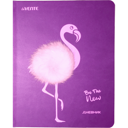 Дневник "deVENTE. Flamingo" универсальный блок, офсет 1 краска, белая бумага 80 г/м?, твердая обложк - купить в интернет-магазине «Буратино»