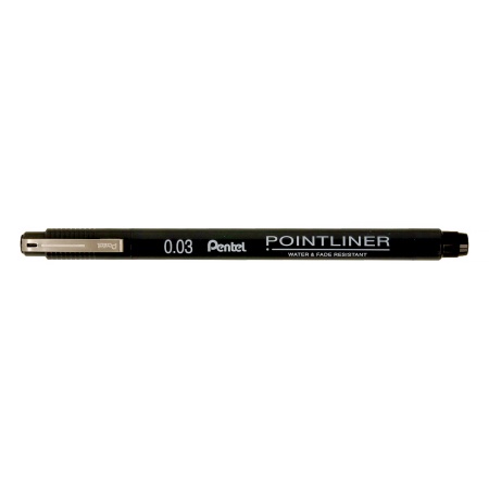 "Pentel"   Линер Pointliner   0.03 мм  . S20P-03A черные чернила - купить в интернет-магазине «Буратино»