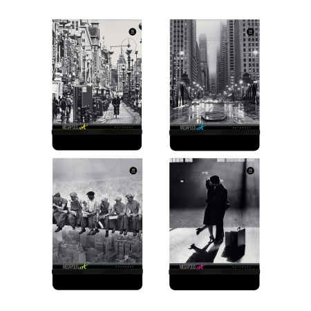 "MEGAPOLIS JOURNAL" А5, 100 Л. ВЕРТИКАЛЬНЫЙ НА РЕЗИНКЕ (СТОП-КАДР) 4 ВИДА, КЛЕТКА 3-475/02 - купить в интернет-магазине «Буратино»