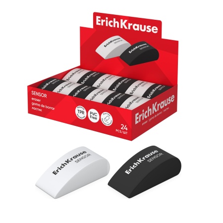 Ластик ErichKrause Sensor Black&Whitе - купить в интернет-магазине «Буратино»
