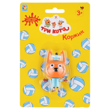 Фигурка пластиковая Три кота "Коржик" 6,5см, подви Т17173 - купить в интернет-магазине «Буратино»