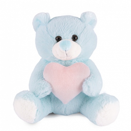 Игрушка Мягконабивная Мишка с Розовым Сердечком, 23 см (MT-SUT072022-23) MT-SUT072022-23 - купить в интернет-магазине «Буратино»