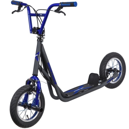 Самокат внедорожный NOVATRACK STAMP N1 Extreme Line,max 100кг,c гироротором и пегами для экстремальн - купить в интернет-магазине «Буратино»