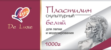 Пластилин скульптурный, 1000 г (белого цвета) - купить в интернет-магазине «Буратино»