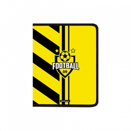 Папка для тетрадей на молнии пластиковая  ErichKrauseR Football Time, A4+ (в пакете по 4 шт.) 48695 - купить в интернет-магазине «Буратино»