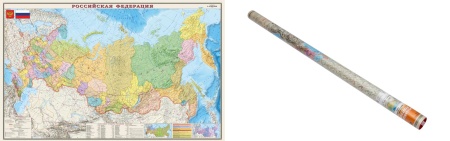Карта. РФ. Полит.-админ. 1:4М лам. ОСН1223994 - купить в интернет-магазине «Буратино»